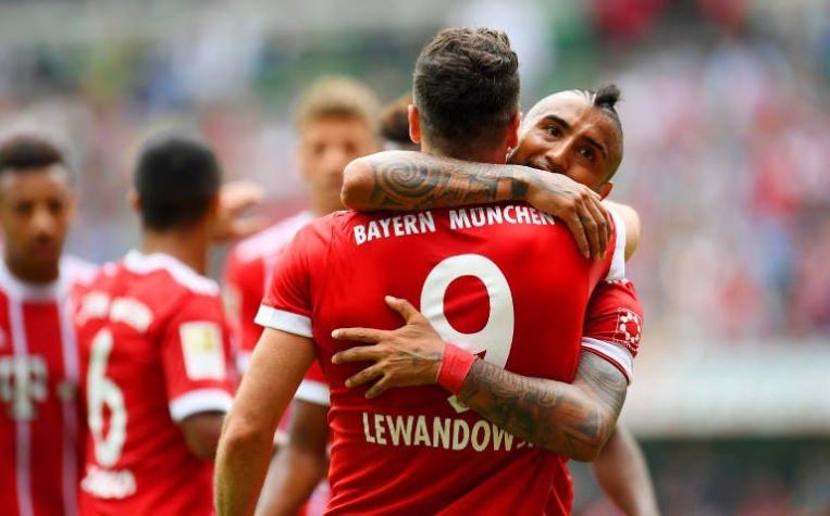 El agradecimiento de Lewandowski a Vidal tras su salida del Bayern Munich