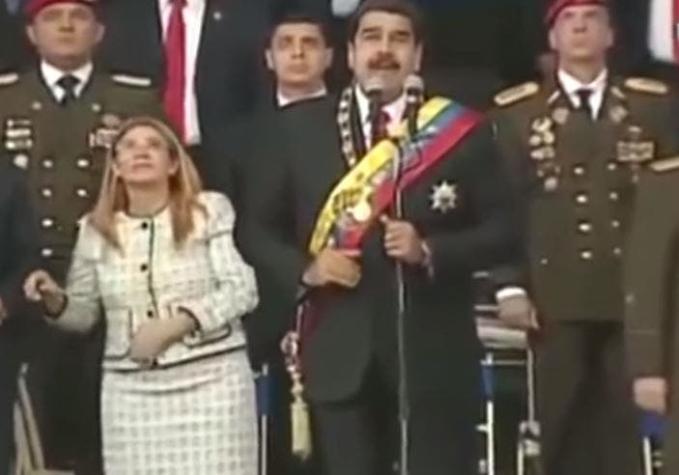 [VIDEO] Lo que no se vio en la transmisión oficial tras el ataque contra Nicolás Maduro