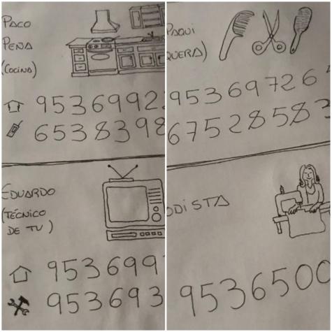 Números y dibujos: La agenda telefónica que un hombre le hizo a su abuela que no sabe leer