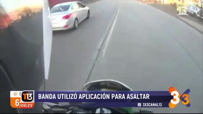 [VIDEO] Asalto a conductor de aplicación móvil finaliza con persecución en Lo Prado