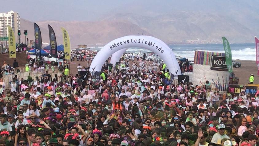 La quinta versión de The Color Run en Antofagasta reunió a 7 mil personas