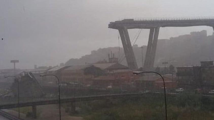 [FOTOS] Italia: Las fuertes imágenes del derrumbe de un puente en Génova