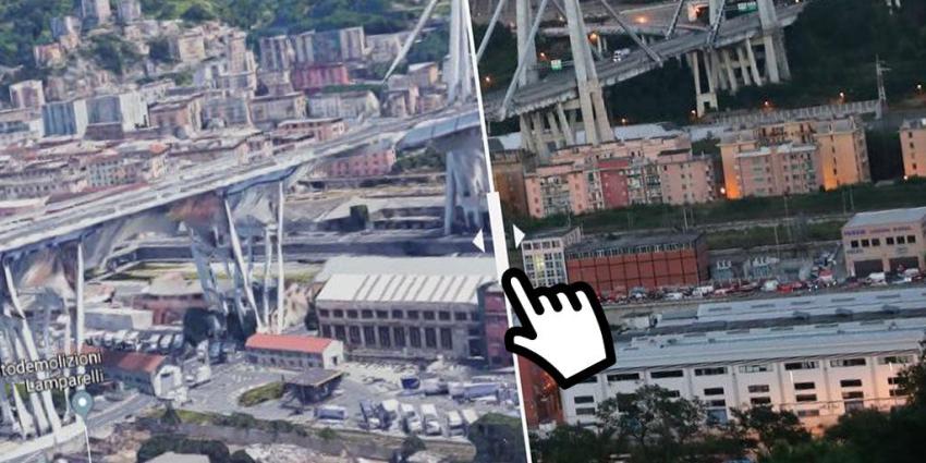 [Interactivo] El antes y el después del puente que colapsó en Génova