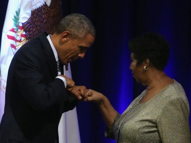 [VIDEO] El homenaje de Barack Obama a Aretha Franklin, la artista que lo hizo llorar