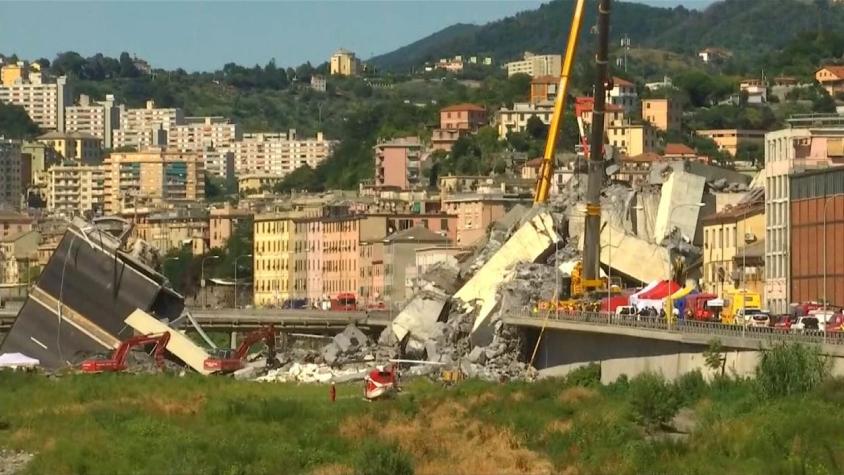 [VIDEO] T13 en Italia: Así es la "zona cero" de la tragedia del Puente Morandi