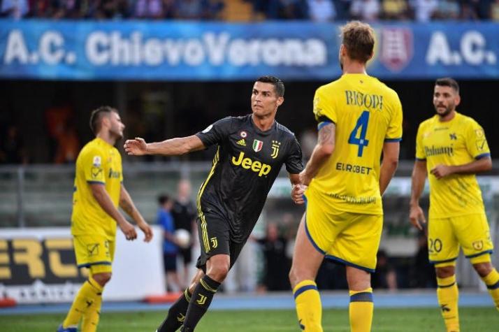 Juventus gana al Chievo Verona en el debut de Cristiano Ronaldo en la Serie A