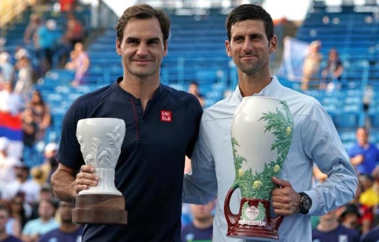 [VIDEO] La broma de Novak Djokovic a Roger Federer tras la final de Cincinnati
