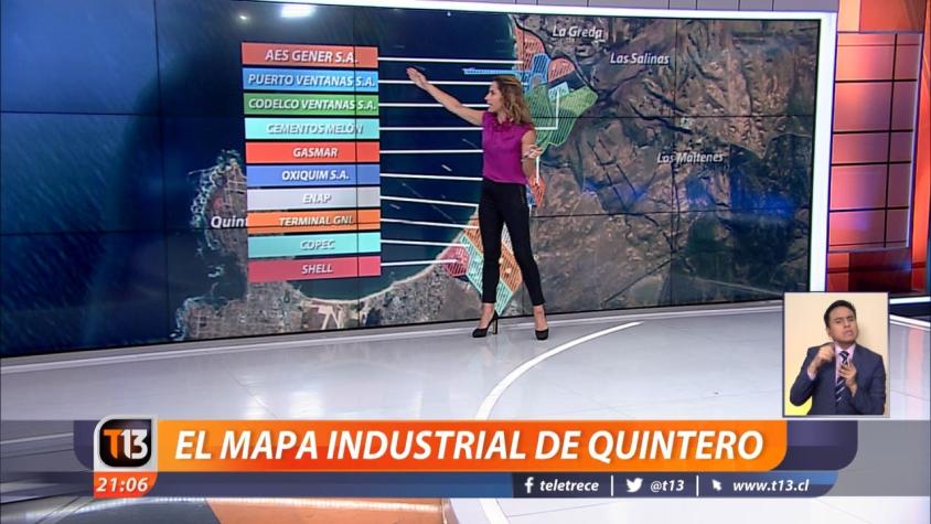 [VIDEO] Constanza Santa María explica cómo es el mapa industrial de Quintero