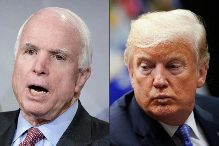 Donald Trump no asistirá al funeral del senador McCain