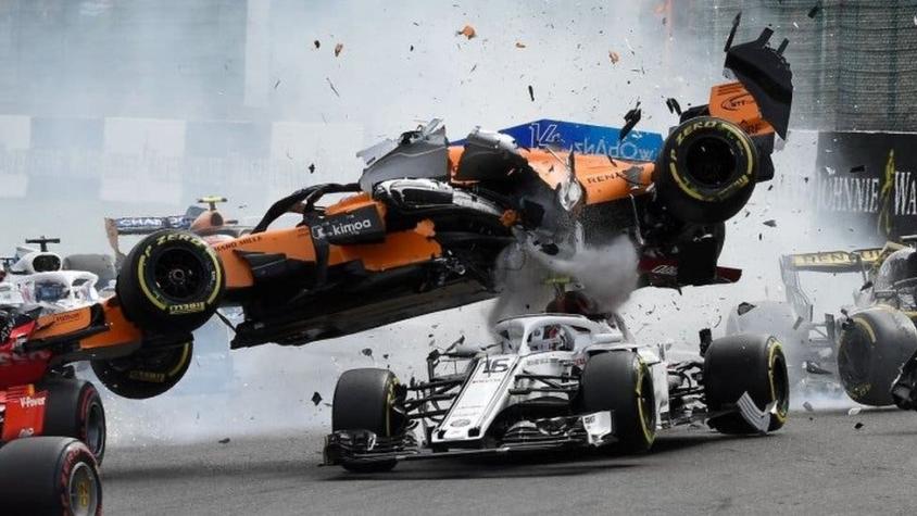 Qué es el "halo", el criticado dispositivo de Fórmula 1 que protegió a Leclerc en su grave accidente