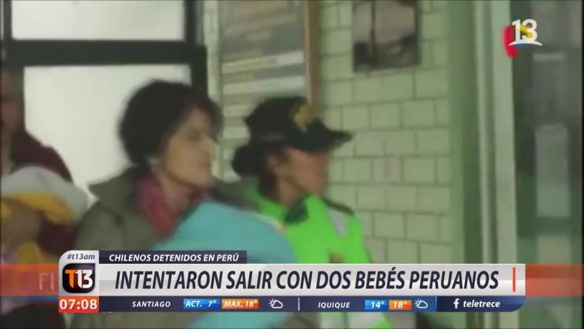 [VIDEO] Perú: Detienen a pareja de chilenos que pagó por un vientre de alquiler