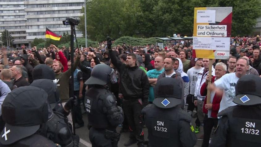 [VIDEO] Ultraderecha de Alemania se toma las calles con protestas