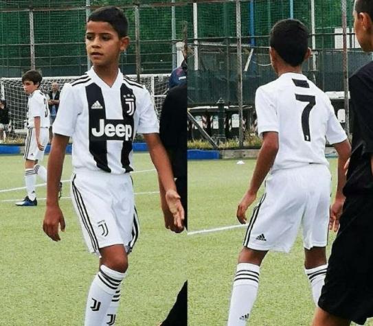Cristiano Jr sorprende en su debut con la Juventus tras marcar 4 goles