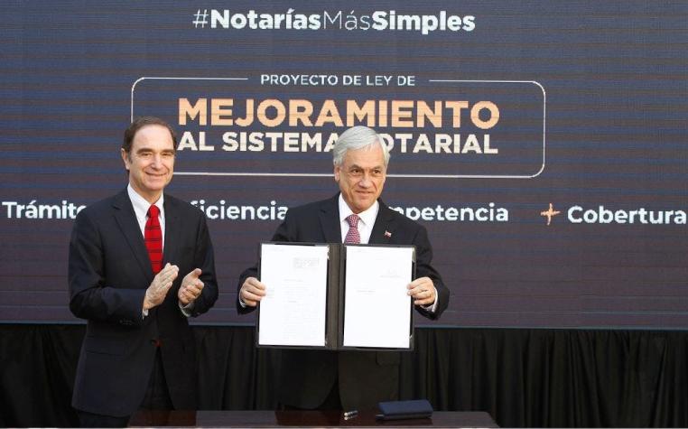 [VIDEO] Piñera envía proyecto para eliminar "irritantes" trámites notariales