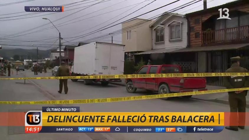 [VIDEO] Delincuente falleció tras ser baleado tras asalto en Hualqui