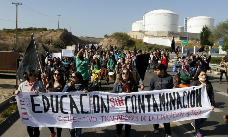[VIDEO] Manifestaciones en Quintero y Puchuncaví por la contaminación