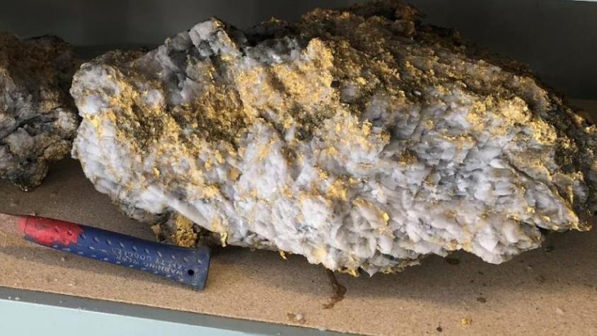 Así son las excepcionales rocas llenas de oro encontradas en Australia que valen casi US$5 millones