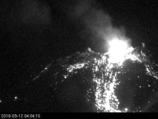 [FOTOS] Sernageomin: Complejo Volcánico Nevados de Chillán reporta nuevo "evento explosivo"