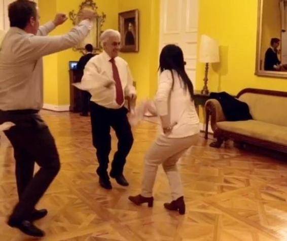 [VIDEO] Se viene el "18": Presidente Piñera práctica sus pasos de cueca para inaugurar las fondas