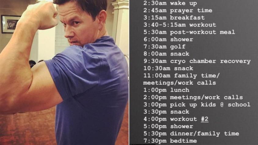 [VIDEO] La extenuante rutina diaria del actor Mark Wahlberg para mantenerse en forma