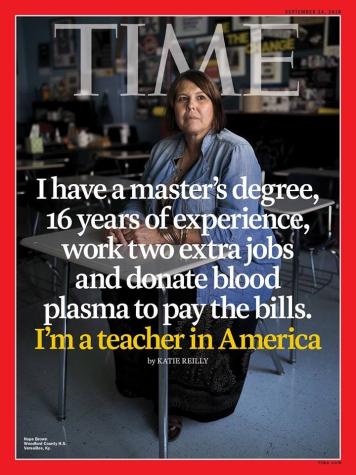 La portada de la revista Time que refleja la cruda realidad de los profesores en Estados Unidos