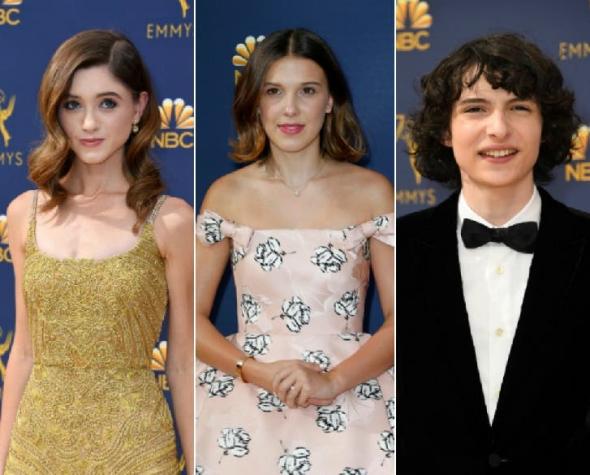 [FOTOS] Elenco de "Stranger Things" se lució en Alfombra Roja de los Emmy 2018