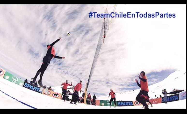 [VIDEO] Team Chile de Vóleibol Playa se toma la nieve en Valle Nevado