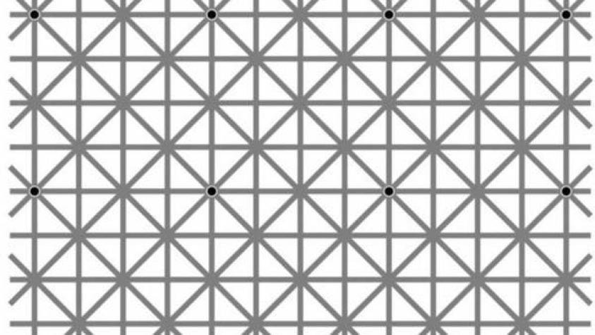 Ilusión óptica: Esta imagen tiene 12 puntos negros pero de seguro no puedes verlos todos