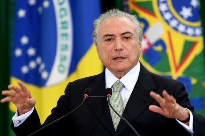 Policía Federal de Brasil pide imputar a Michel Temer por corrupción