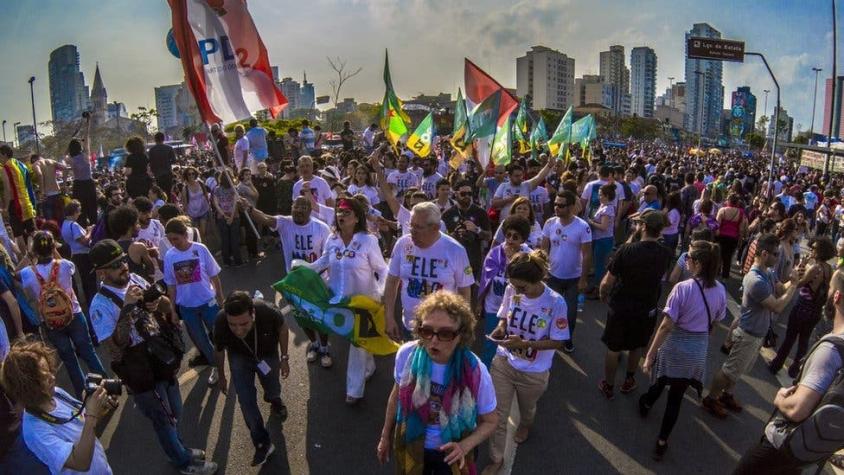 #EleNão: manifestación contra Bolsonaro se convirtió en la mayor convocatoria de mujeres en Brasil
