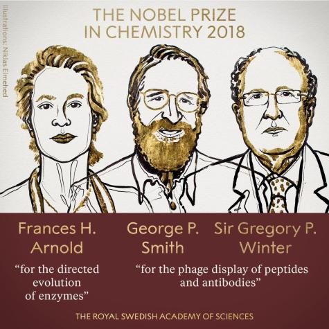 Academia Sueca anuncia a los ganadores del Premio Nobel de Química 2018