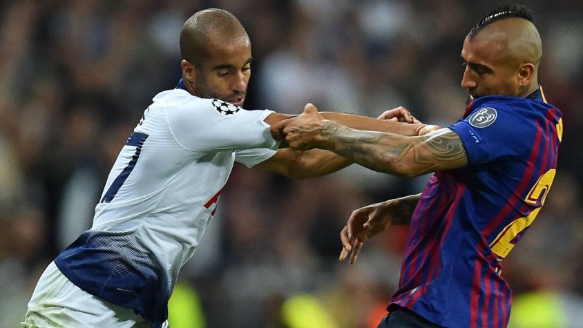 FC Barcelona derrota a Tottenham con Arturo Vidal en cancha