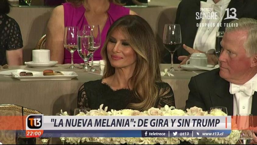 [VIDEO] "La nueva Melania": De gira y sin Trump