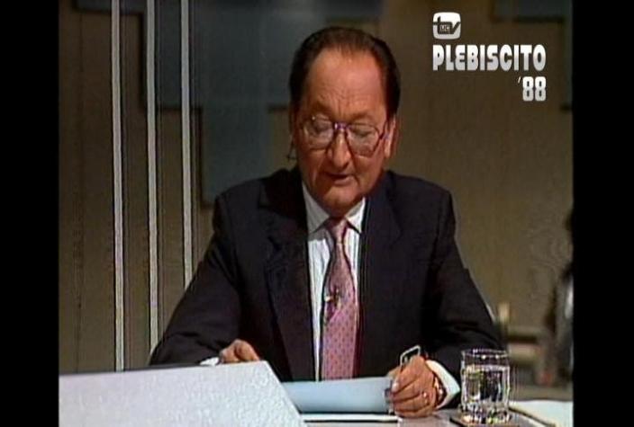 [VIDEO] Así cubrió Canal 13 el plebiscito de 1988