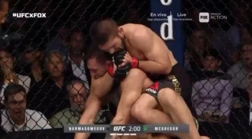 [VIDEO] UFC: McGregor es derrotado y el campeón sale repartir golpes contra el público