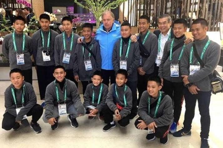 Los niños atrapados en Tailandia son homenajeados en los JJ.OO. juveniles en Argentina