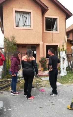 [FOTOS] Así quedó una casa tras explosión en Talagante
