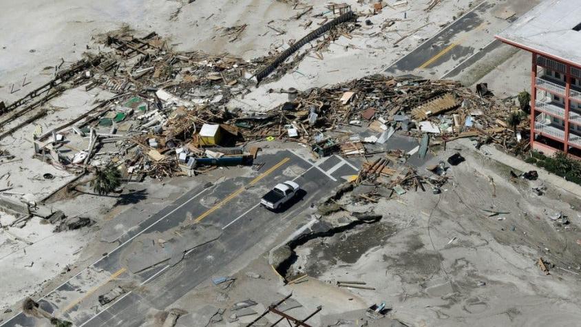 Huracán Michael: las impactantes imágenes aéreas de la devastación de Mexico Beach