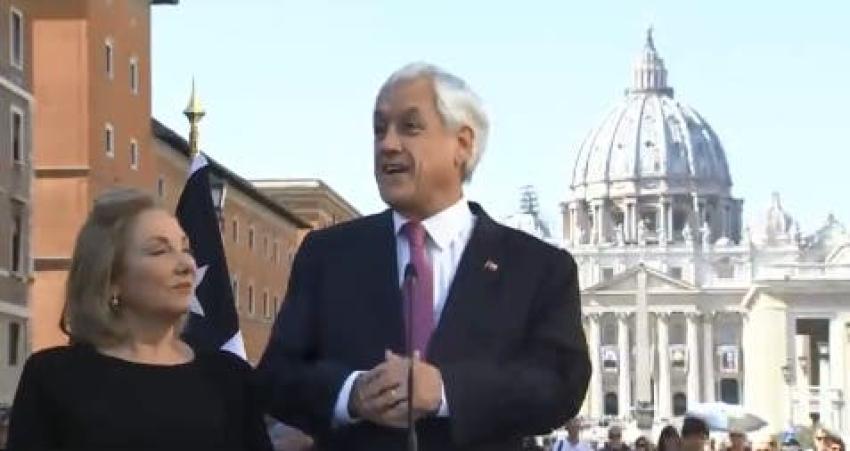 El Papa recibe a Sebastián Piñera en el Vaticano en reunión privada