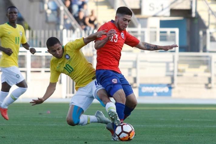 Selección chilena Sub 20 empata por la mínima frente a Brasil en partido amistoso en Rancagua