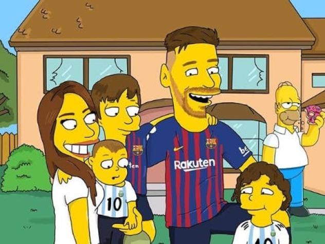 [FOTOS] Artista crea versión de los Simpson de varios futbolistas famosos