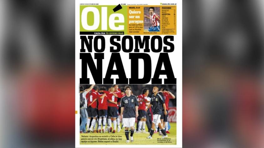 "No somos nada": Las portadas de la prensa argentina tras el triunfo de Chile en 2008