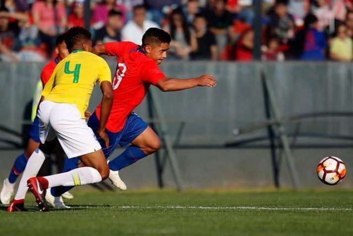 Selección chilena Sub 20 vuelve a empatar con Brasil en amistoso jugado en Santa Laura