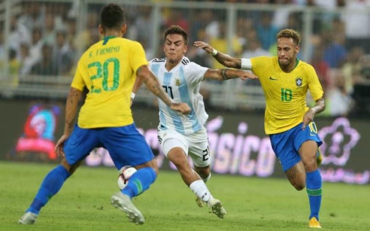 Brasil vence en la agonía a Argentina en el Superclásico sudamericano número 100