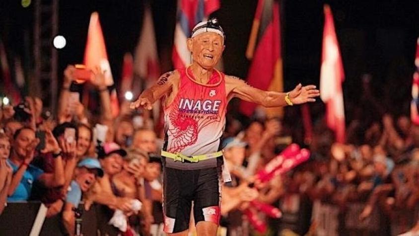 [VIDEO] Ironman a los 86 años: Japonés se convierte en el más longevo en acabar triatlón de Hawái