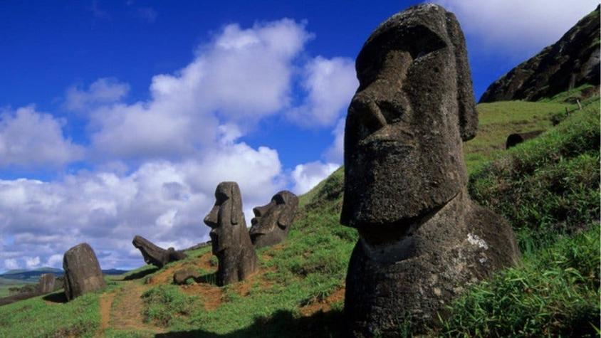 La nueva teoría sobre el misterio de la ubicación de los moais en la Isla de Pascua