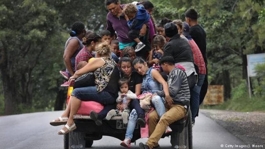 Caravana de migrantes hondureña comienza a llegar a México