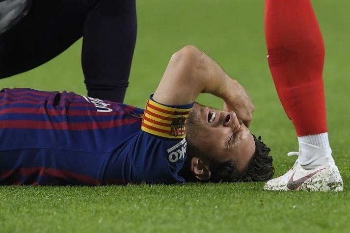 ¿Se perderá el Clásico?: La espeluznante lesión de Lionel Messi en el partido frente al Sevilla