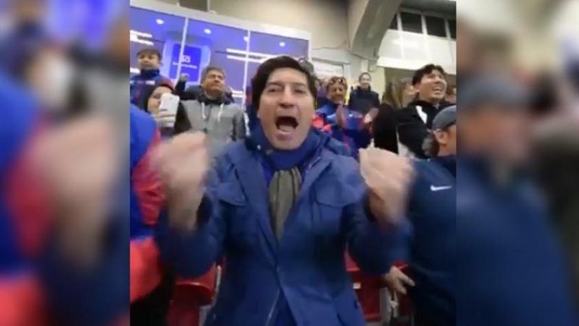 [VIDEO] La eufórica celebración de Iván Zamorano en el estadio tras agónico gol del Inter de Milán