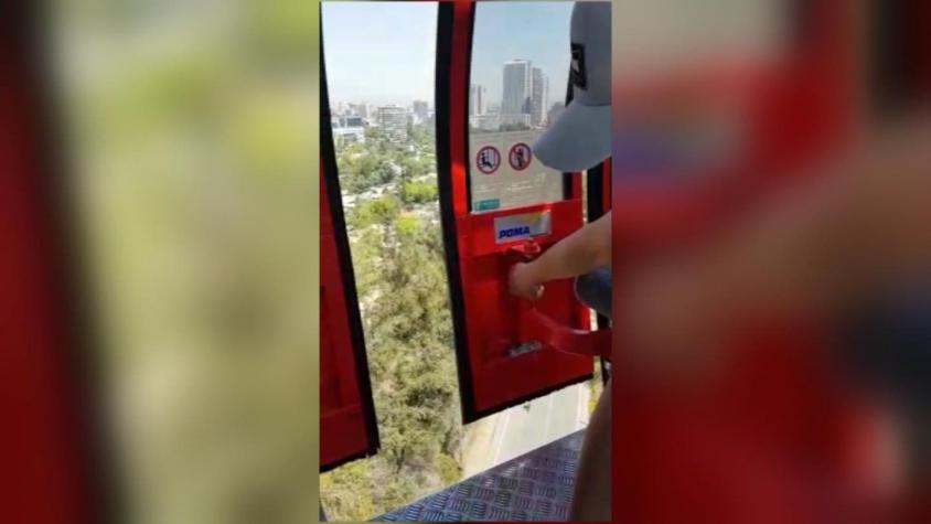 [VIDEO] Cuestionan seguridad del teleférico del cerro San Cristóbal